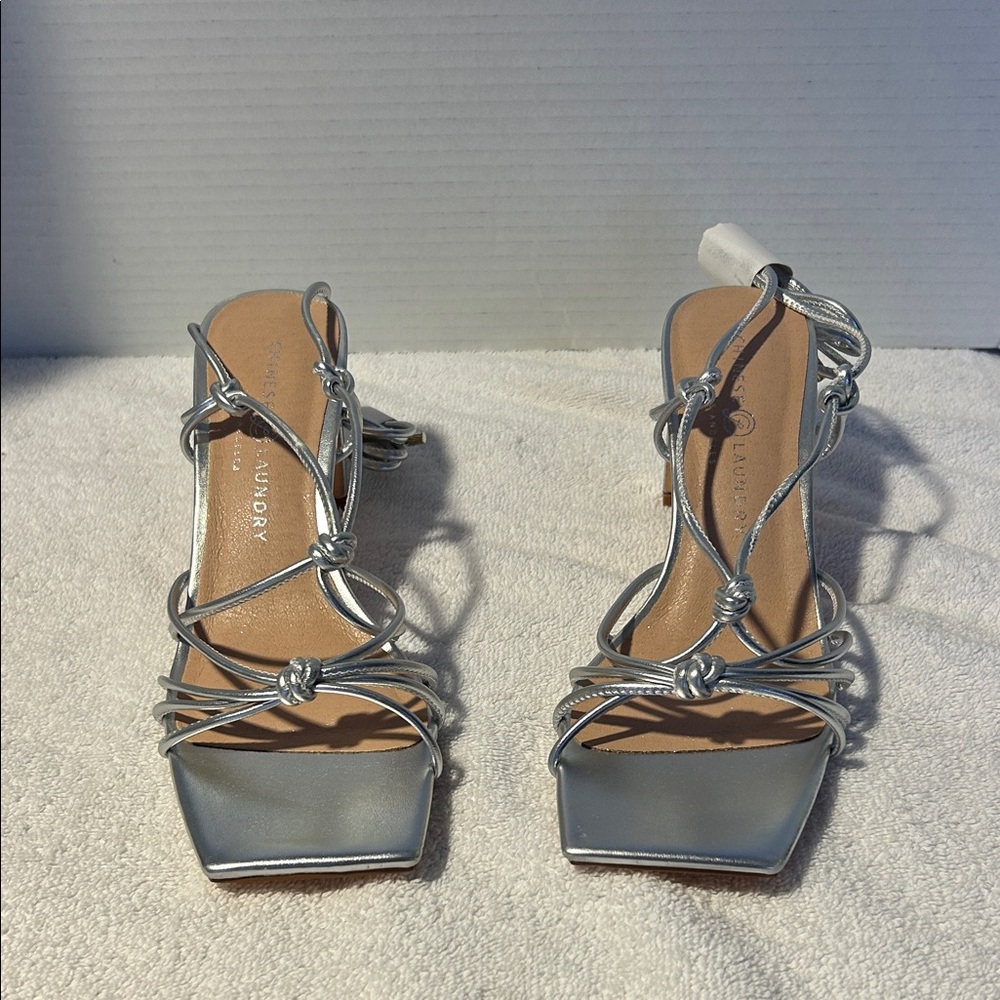 Chinese Laundry Silver Heels withStraps Style:YITA NEW
